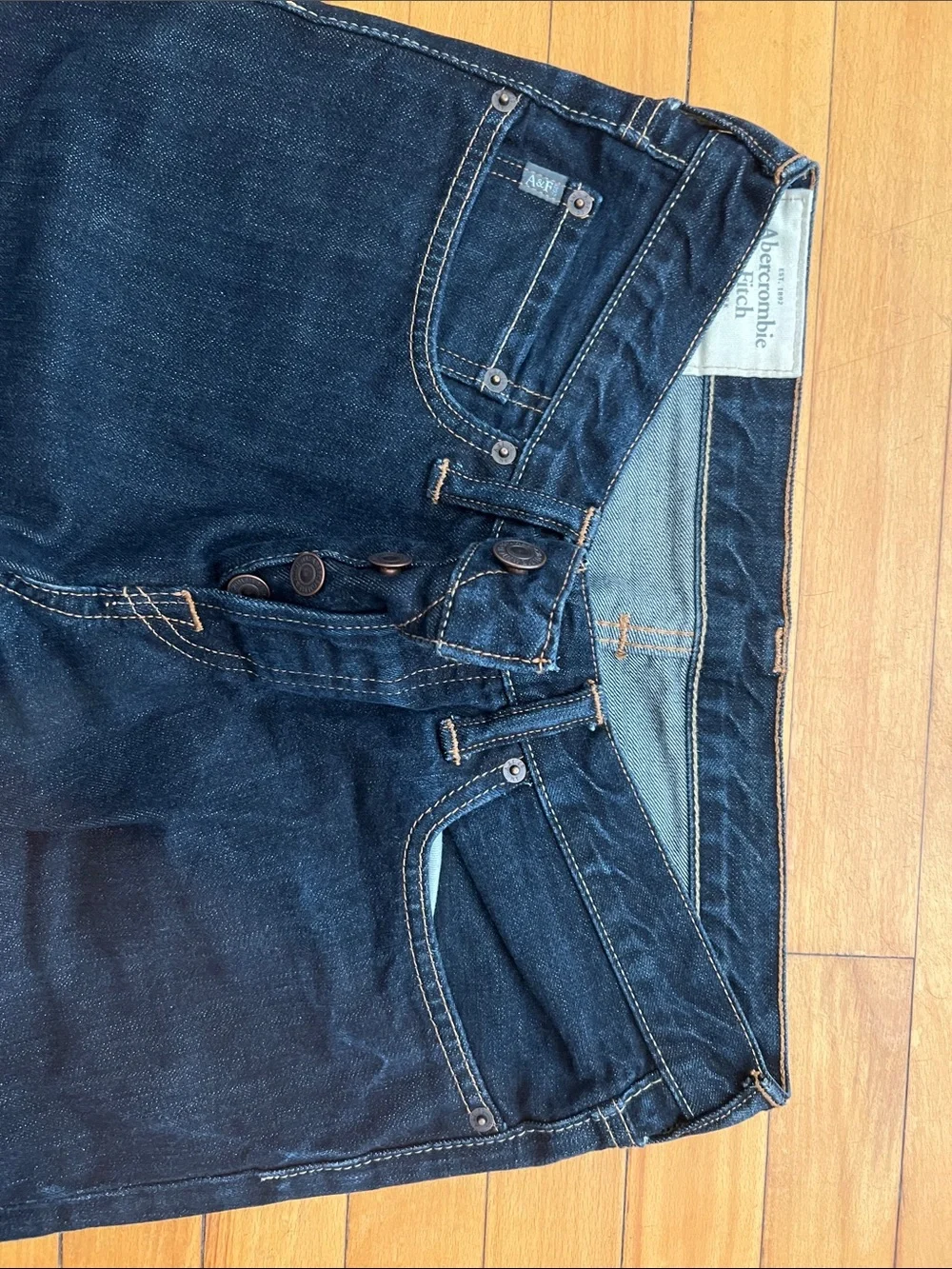 Abercrombie & Fit h - Men's Dark Wash Straight-Leg Jeans - 31 x l32